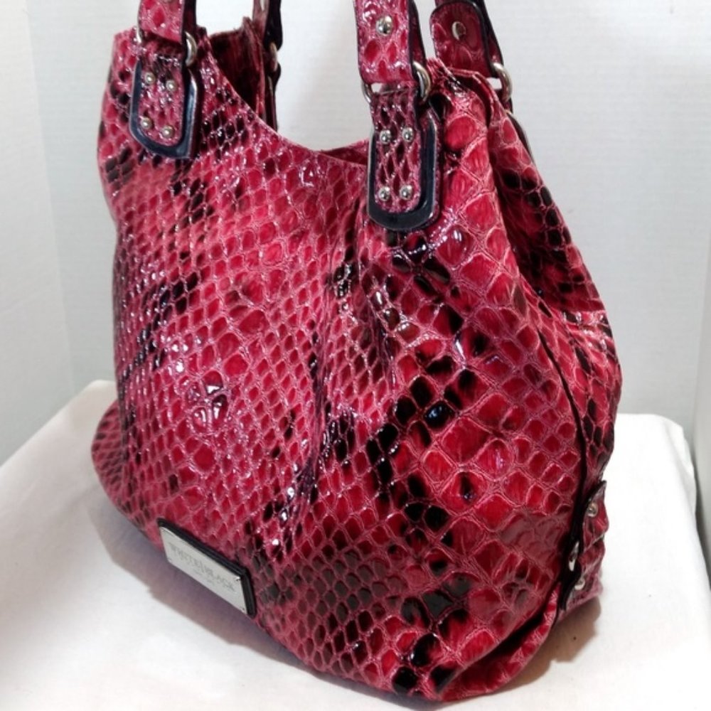 White House Black Market Pink & Black Shoulder Bag